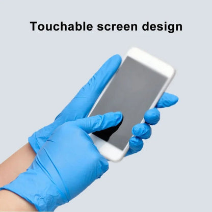 10/20/50/100PCS Blue Nitrile Gloves