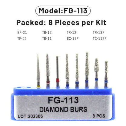 Dental Diamond Burs - 1set