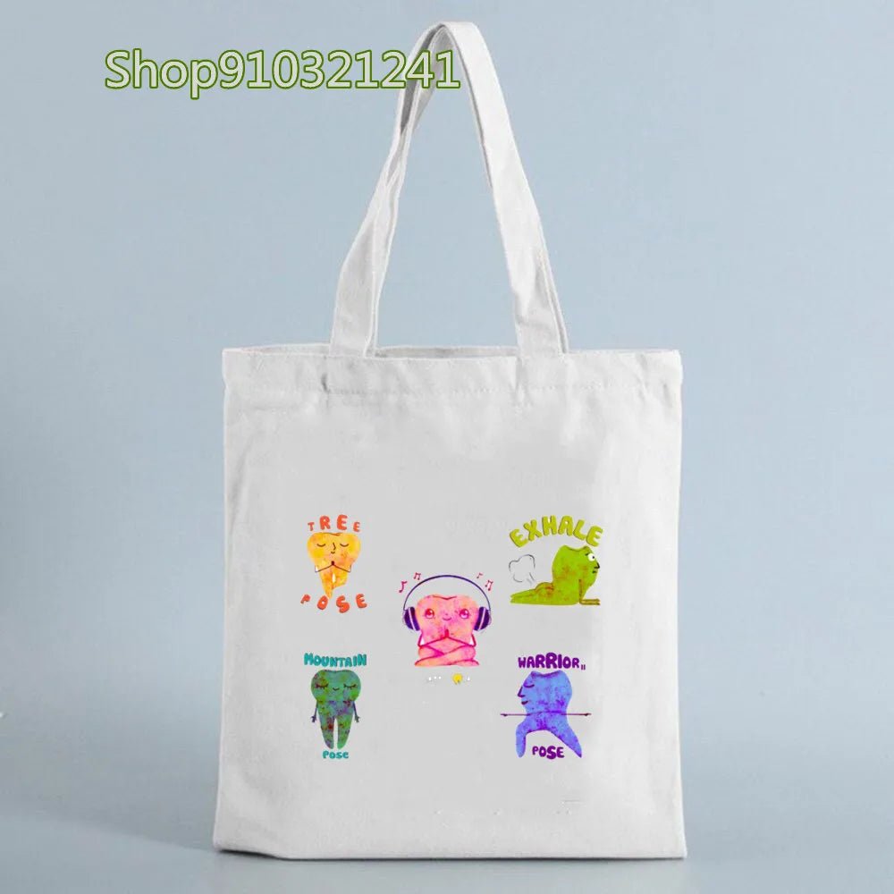 Tooth Cartoon Printed Handbag