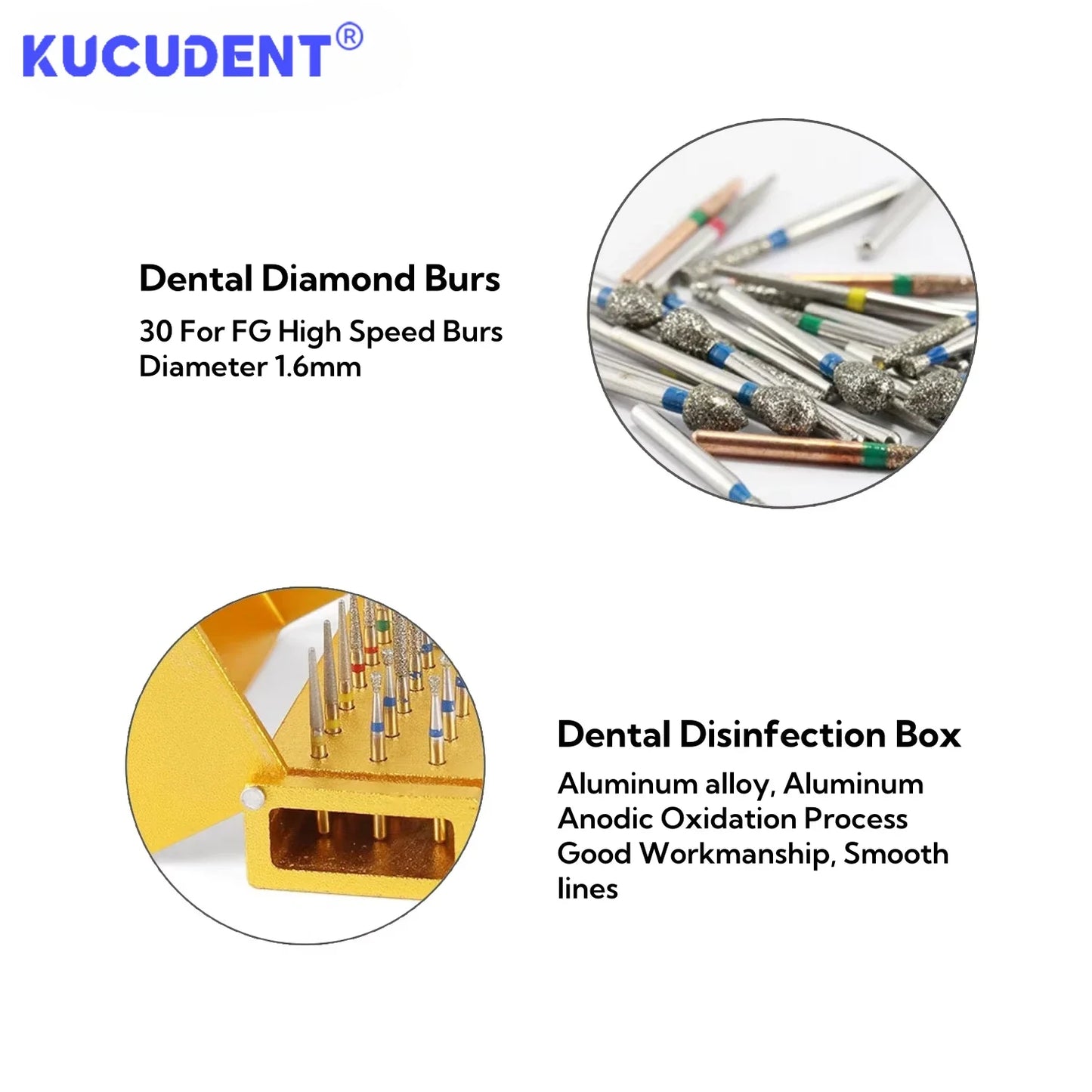 30 Pc Dental Burs Blocks