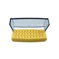 30 Holes Dental Bur Holder Plastic Dentistry Polisher Drills Placement Box Sterilizer Case Disinfection Box Autoclave