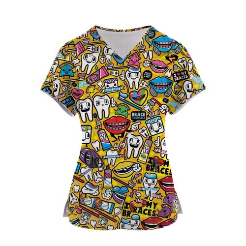 Women Dental and Medical Scrub Tops