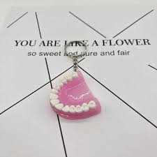 Funny Mini Denture Keychain