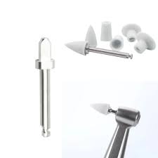 4Pcs Dental Mandrel CA 2.35mm Stainless Steel RA Shank Rotary Tool Handle for Silicone Composite Polisher Low Speed Handpiece