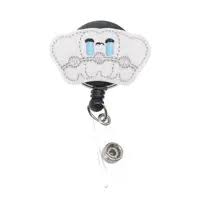 Tooth Shape Retractable Badge Holder-20pc