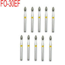 10pc Dental Diamond Burs FO - 30EF