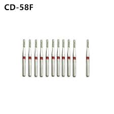 10pcs Dental Diamond Burs CD-58F