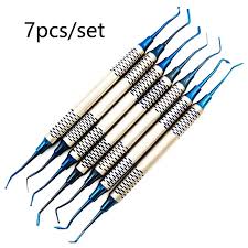 7pcs Titanium Plated Restorative Instruments