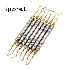 7pcs Titanium Plated Restorative Instruments