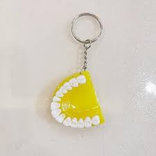 Funny Mini Denture Keychain