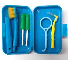 4Pcs/set Orthodontic Dental Care Kit - Toothbrush, Interdental Brush, Brace Extractor, Aligner Chewies