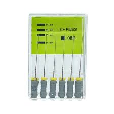 6PCS  Endodontic Stainless Steel C+files