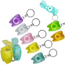 100Pcs Customize Logo Dental Floss Keychain