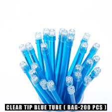 100Pcs Dental Saliva Ejector Disposable Suction Tip Flexible Evacuation Pipe Clear Tip With Colorful Tube