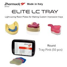 Dental Laboratory Materials Zhermack Elite LC Tray UV Light Cure Resin Plates for custom impression trays