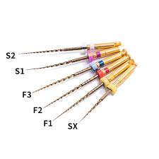 Dental Pro SX - F3 Taper GOLD Super NITI Rotary Files Engine Use Files SX S1 S2 F1 F2 F3 F4 F5 Universal Dental Endondontics Files