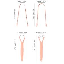 1PCS Copper Tongue Scraper Cleaner Scraper Men Women Toothbrush Dental Oral Care Hygiene Health Care Tool