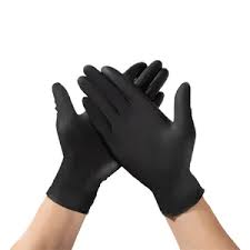 100pcs Nitrile Gloves - Black