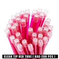 100Pcs Dental Saliva Ejector Disposable Suction Tip Flexible Evacuation Pipe Clear Tip With Colorful Tube