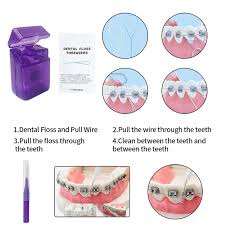 8pcs/set Portable Orthodontic Hygiene Kit