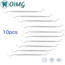 10pcs Dental Hygiene Explorer Probe