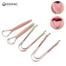 1PCS Copper Tongue Scraper Cleaner Scraper Men Women Toothbrush Dental Oral Care Hygiene Health Care Tool