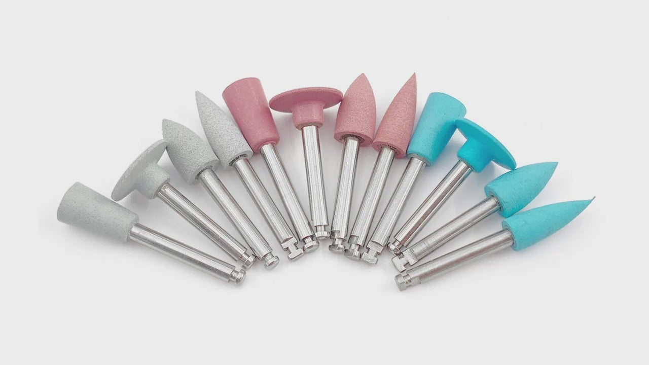 10Pcs Dental Silicone Polisher RA