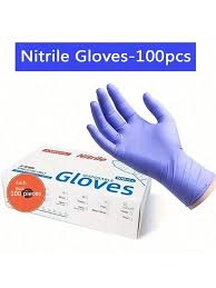 100PCS Latex Powder Free Nitrile/Vinyl Glove