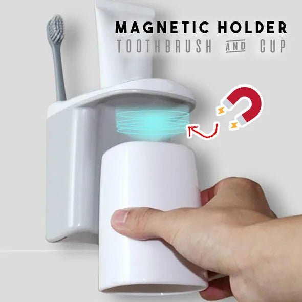 Magnetic Toothbrush Cup Holder